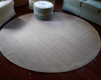 8' round  natural fiber rug sissal 