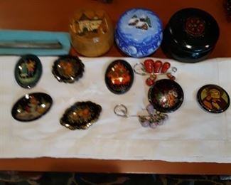 Russian hand crafted  brooch pins