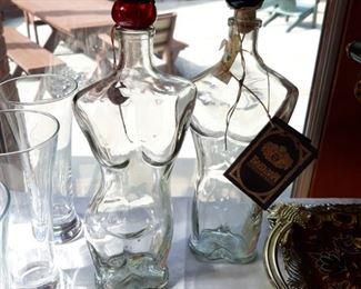 Man and Womsn torso collectibles bottles