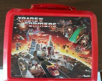 Transformers  lunch box with thermos