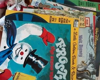 Child learning books with records