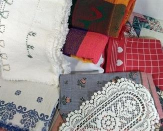 miscellaneous family heirloom linens