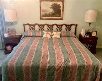 King size, Vintage Wooden Bed