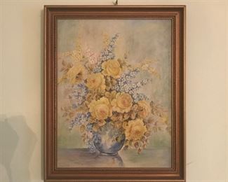 $25-Vintage Floral Still Life Art Print