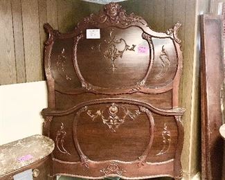 $350-Incredible, Antique Victorian Bed,  headboard measures 83" Tall X 61" W   Fotboard measures 41.5" Tall X 62" Wide
