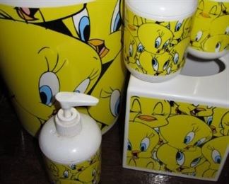 Tweety bathroom accessories