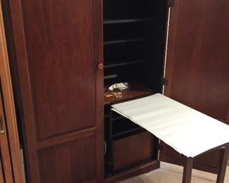 Folding Armoire desk filing cabinet