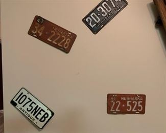 Vintage NEBRASKA License Plates