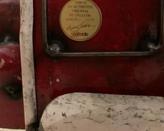 1950's Style Handmade Metal TEXACO Truck Cooler by AARON JACKON 