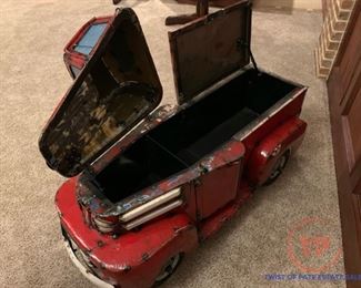 1950's Style Handmade Metal TEXACO Truck Cooler by AARON JACKON 
