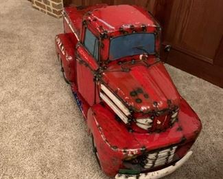1950's Style Handmade Metal TEXACO Truck Cooler by AARON JACKON 