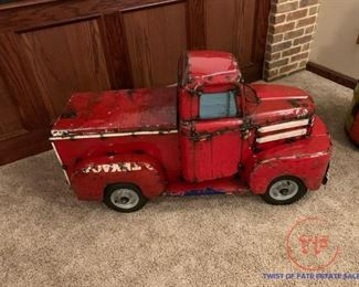1950's Style Handmade Metal TEXACO Truck Cooler by AARON JACKON 