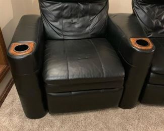 BERKLINE Leather Sectional Theater Seating