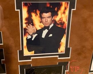 007 Autographed Framed Collage - PIERCE BROSNAN