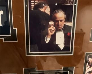 THE GODFATHER Autographed Framed Collage - MARLON BRANDO