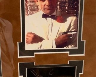 007 Autographed Framed Collage - SEAN CONNERY