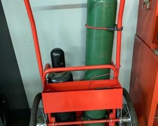 Acetylene Tanks on Cart