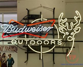 BUDWEISER Outdoors NEON Sign