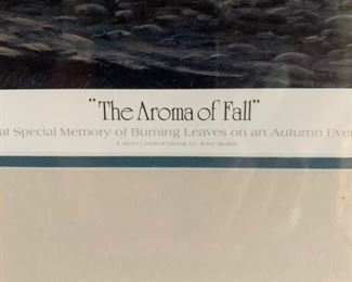 TERRY REDLIN "Aroma Of Fall" Hand Signed Limited Edition