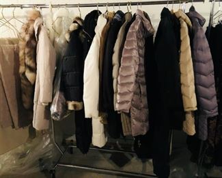 Many Designer puffer coats MK, etc