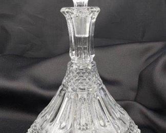 Elegant Vase Decanter and Sherry Glasses