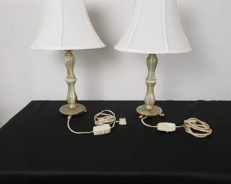 Pair of Stone Lamps