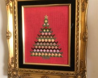 Louis XV frame with Christmas Tree $10