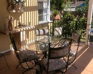 Patio table & 4 chairs  $100 