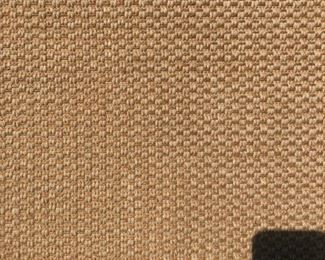 Close up of cotton/sisal rug
