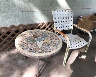 Table is sold. Lots if tiles available to make your own. 