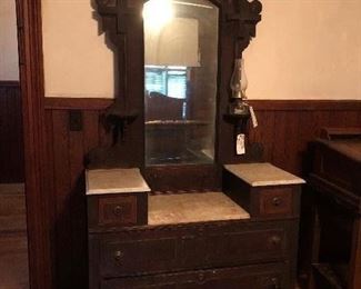 1880’s gentleman’s dresser. Sells for $10,995 in good condition. A steal at $400....restore it and reap the profits!!