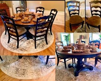 Round table and chairs, dining table and chairs, kitchen table and chairs
