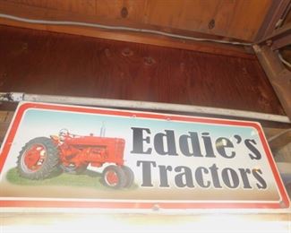 Eddies Tractors sign