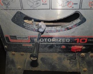 Craftsman 10-inch motorized table saw