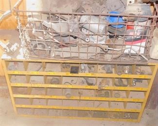 Scrap and storage bin shelving