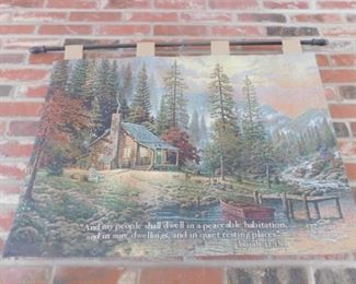 Thomas Kinkade tapestry 