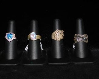 Sterling rings with stones