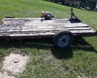12-foot project trailer no title