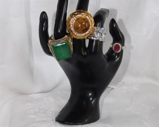 Sterling rings with stones 
