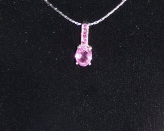 Sterling necklace with Cubic Zirconium