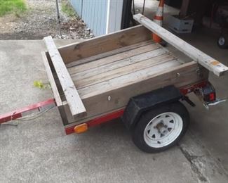 Pull behind trailer 1060 pounds load Northern tool