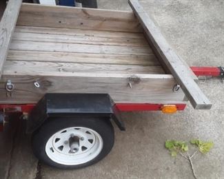Pull behind trailer 1060 pounds load Northern tool