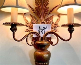 Lot 971.   $795.00 for Pair,  The other sconce.