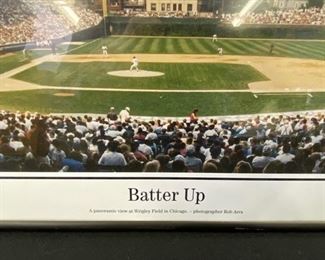 Lot 978. Buy it Now $50.00. Wrigley Field "Batter Up" Panoramic Photo  39.5" W x14" tall. 