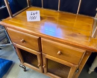 Lot 1001   $225.00  Cool bar and etagere