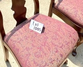 Lot 1005	 $450.00 for Six Chairs