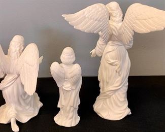 Lot 1070. Buy it Now $120.00. Lenox  -- The Nativity Angels in Adoration. 3 pc Largest 8"		 