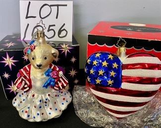 Lot 1056. Buy it Now $45.00 Set of 2 Christopher Radko Ornaments. Lot includes Brave Heart and Muffy Sparkler Ball.