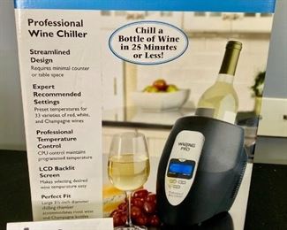 Lot 1083.  Buy it Now $40.00 Waring Pro Professional Wine Chiller New in Box.  Retail Price over $200. 