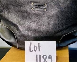 Lot 1189.  Kate Spade NY large Hobo leather w/dust cover, mint condition 16" x 16". $75